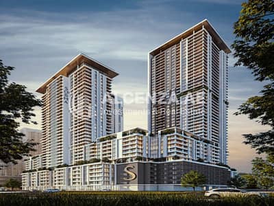 شقة 1 غرفة نوم للبيع في شوبا هارتلاند، دبي - Crest Grande_Hartland side view. jpg