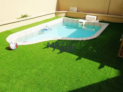 5 Bedroom Villa Compound for Sale in Khalifa City, Abu Dhabi - Compound 3 villas |Private entrance | Pool