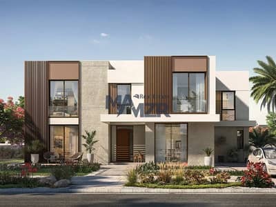 4 Bedroom Villa for Sale in Al Shamkha, Abu Dhabi - pacious terraces | Corner Single Row | Big Plot