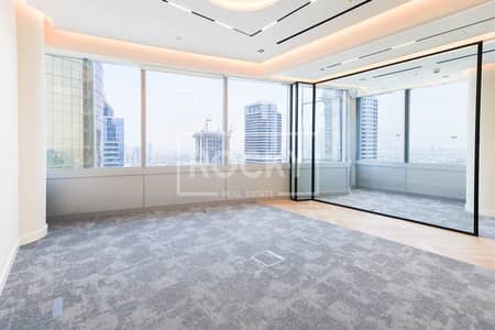 Office for Rent in Jumeirah Lake Towers (JLT), Dubai - Nicely Fitted and Partitioned|High floor|DMCC only