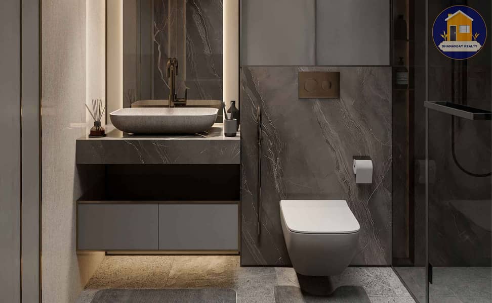 8 bathroom in a 4 bedroom JVC townhouse at Marwa Homes . jpg