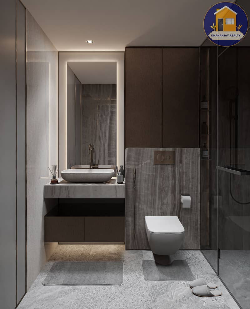 4 bathroom in a 4 bedroom townhouse for sale at Marwa Homes 3 in JVC. jpg