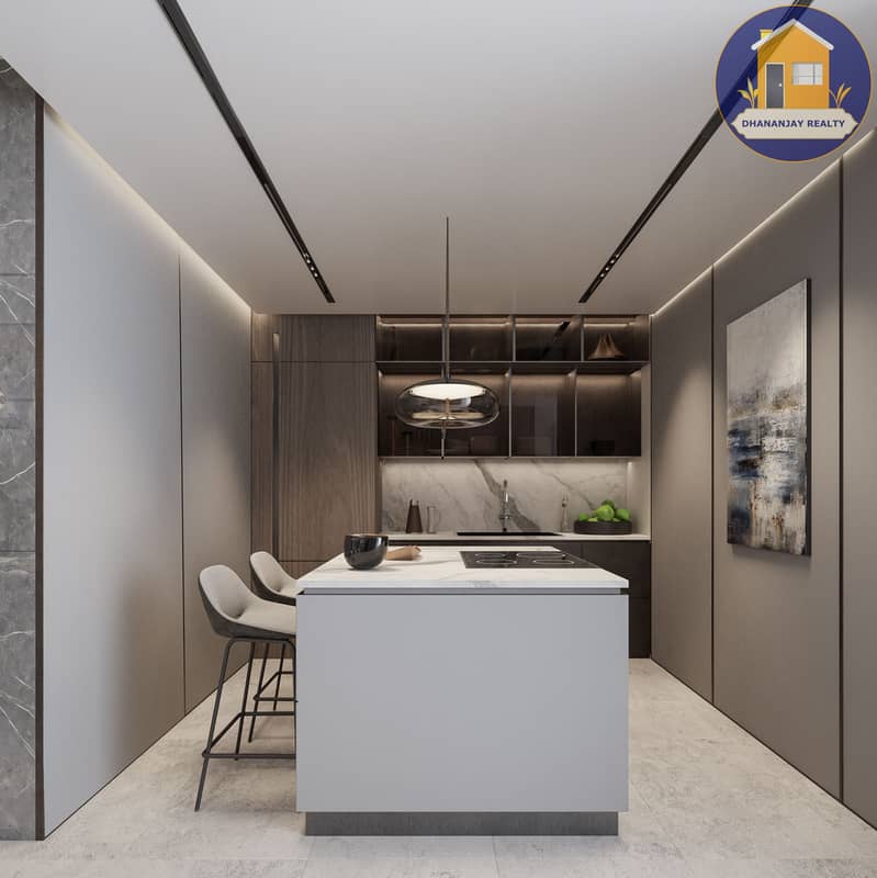 10 kitchen in a 4 bedroom townhouse for sale at Marwa Homes 3 in JVC. jpg