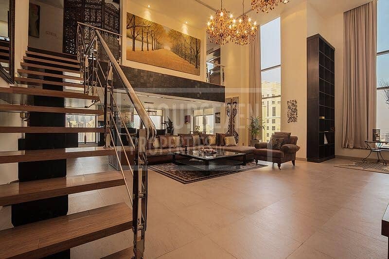 Amazing  Loft Duplex  sea view 1 Bed Fully Furnished for Rent in Shams 4 JBR