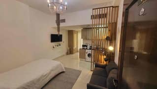 Biggest Studio flat just in 40k 12 Cheques payments gym pool parking available