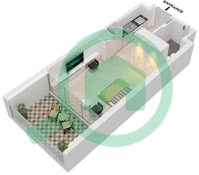 Binghatti Skyrise Tower A - Апартамент Студия планировка Тип 05