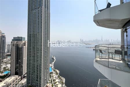 1 Bedroom Flat for Rent in Dubai Creek Harbour, Dubai - Burj View | Creek View | Straight Layout