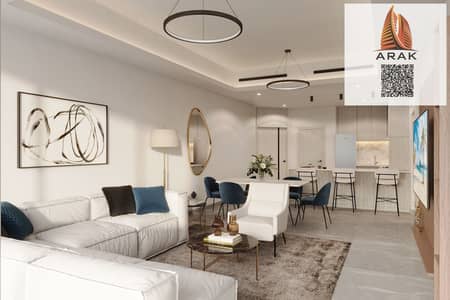 فلیٹ 1 غرفة نوم للبيع في الراشدية، عجمان - Living  Ajman Creek Towers. jpg