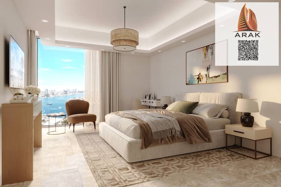 4 Standard Apt Bedroom Ajman Creek Towers. jpg
