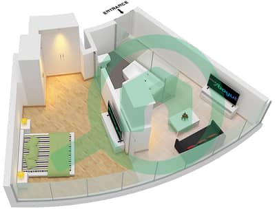 Ciel Tower - 1 Bedroom Apartment Unit 4 FLOOR 14-17 Floor plan