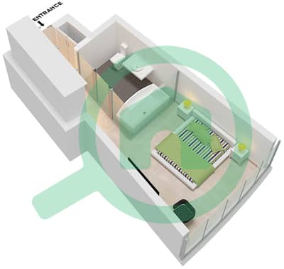 Ciel Tower - Studio Apartment Unit 9 FLOOR 14-17,8-21,23-38 Floor plan
