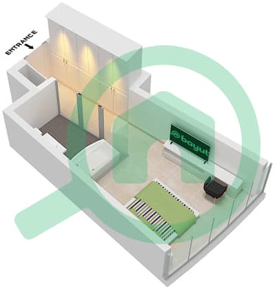 Ciel Tower - Studio Apartment Unit 14 FLOOR 14-17,8-21,23-38 Floor plan
