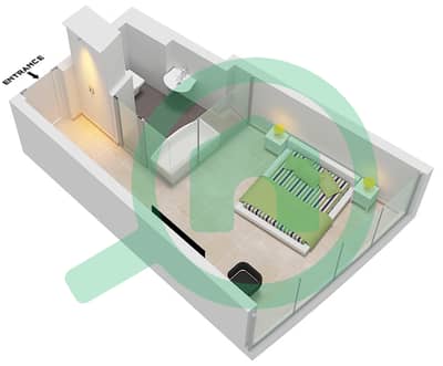Ciel Tower - Studio Apartment Unit 16 FLOOR 14-17,8-21,23-38 Floor plan