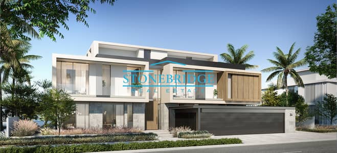 杰贝阿里棕榈园， 迪拜 7 卧室别墅待售 - 01-SV-E Rendering - Exterior Street-side. jpg
