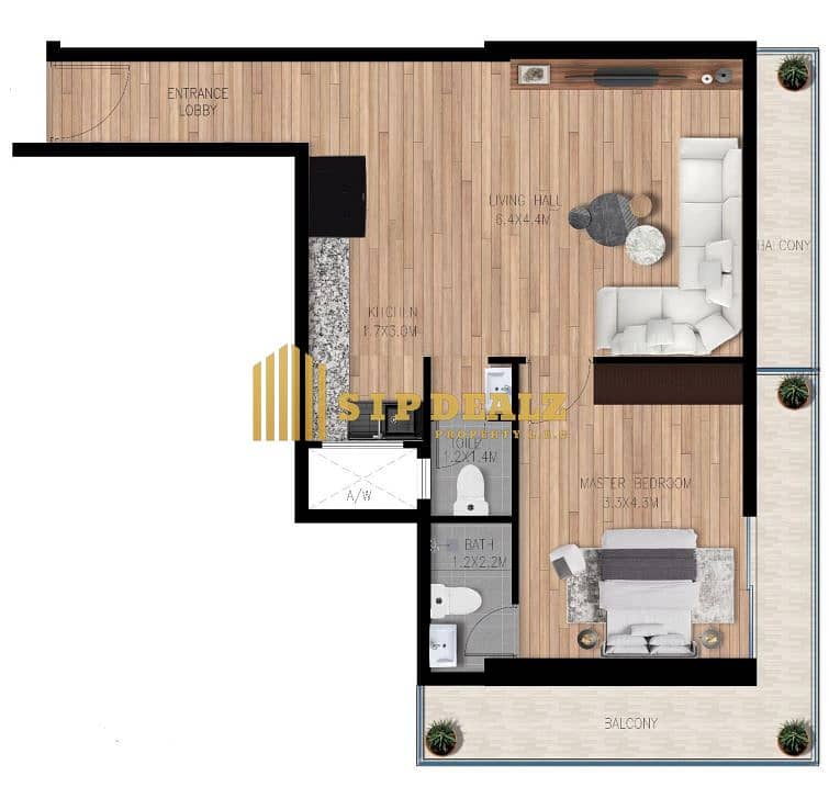 10 Layout Type B 1BR. JPG