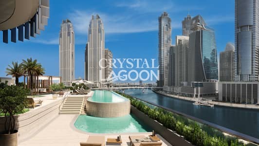 1 Спальня Апартамент Продажа в Бизнес Бей, Дубай - One River Point_Pool. jpg