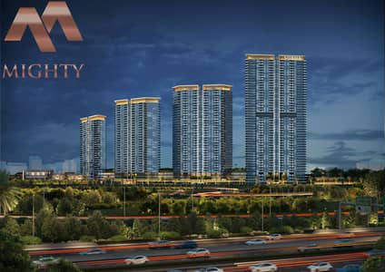 2 Bedroom Apartment for Sale in Motor City, Dubai - Sobha Solis - Night shot. jpg