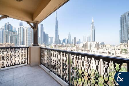 2 Bedroom Apartment for Rent in Downtown Dubai, Dubai - VACANT | UNFURNISHED | FULL BURJ VIEW | 2 BED