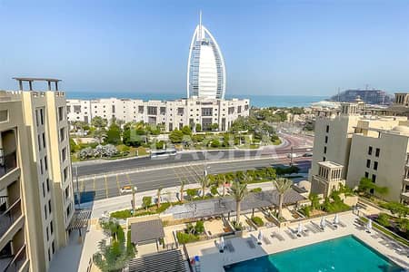 3 Bedroom Apartment for Rent in Umm Suqeim, Dubai - Burj Al Arab View | Fully Furnished | Vacant