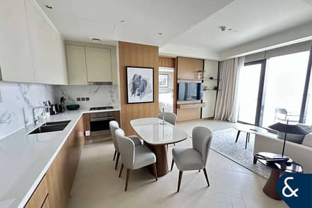 2 Bedroom Apartment for Rent in Downtown Dubai, Dubai - Furnished | High Floor | Sea View | 2 Beds