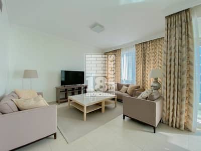 2 Bedroom Apartment for Rent in Jumeirah Beach Residence (JBR), Dubai - Fully Furnished 2BR + Maids | Sea View | Private Beach Access