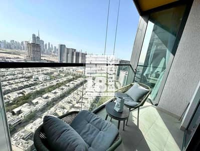 1 Bedroom Flat for Rent in Sobha Hartland, Dubai - Burj khalifa & Arab views | Fully Furnished | High floor