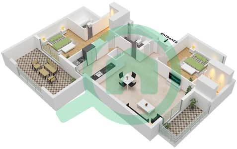 Holland Gardens - 2 Bedroom Apartment Type J Floor plan