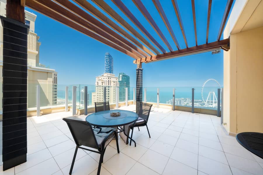 Sea and Palm Views | Terraced Penthouse | Vacant Sea and Palm Views | Terraced Penthouse | Vacant