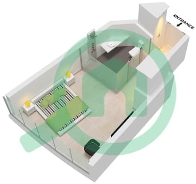 Ciel Tower - Studio Apartment Unit 21 FLOOR 14-17,8-21,23-52 Floor plan