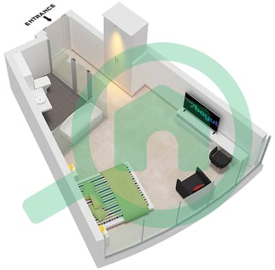 Ciel Tower - Studio Apartment Unit 5 FLOOR 38-52 Floor plan