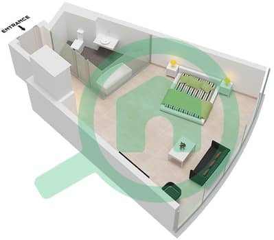 Ciel Tower - Studio Apartment Unit 18 FLOOR 39-52 Floor plan