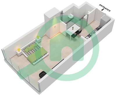 Ciel Tower - Studio Apartment Unit 5 FLOOR 54-72 Floor plan