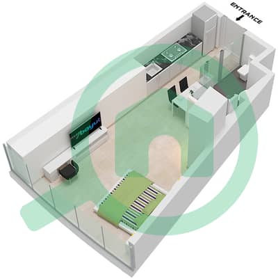 Ciel Tower - Studio Apartment Unit 11 FLOOR 54-62,64-65 Floor plan