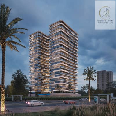 1 Bedroom Flat for Sale in Dubai Land Residence Complex, Dubai - Blue hour eye level. jpg