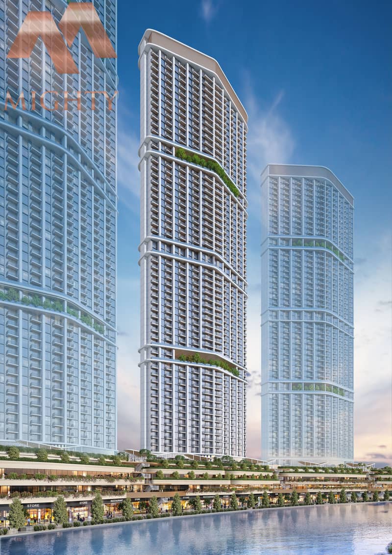 4 A6_DIMOND TOWER_CANAL SIDE_DAY VIEW_RENDER. jpg