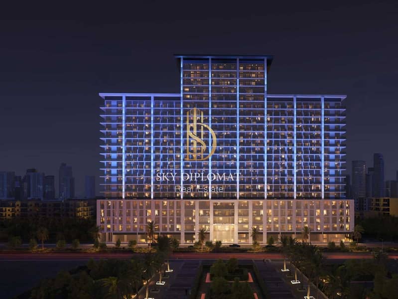 位于朱美拉环形村(JVC)，JVC第13区，Binghatti Amberhall 2 卧室的公寓 1856500 AED - 12258015