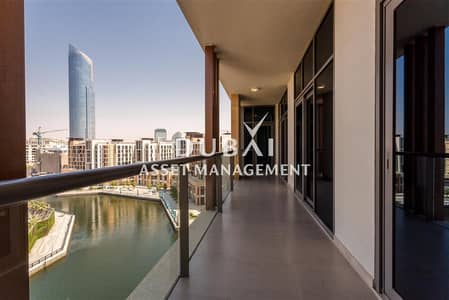2 Bedroom Apartment for Rent in Culture Village (Jaddaf Waterfront), Dubai - DW - Balcony2. jpg