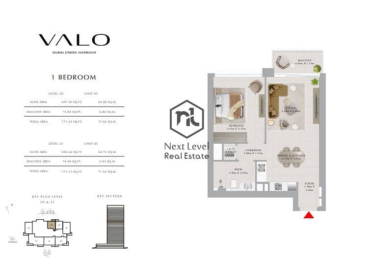 17 floor plan 1 bed room type 6. JPG