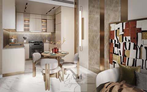 迪拜体育城， 迪拜 单身公寓待售 - Interior Dining. jpg