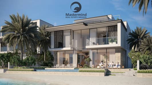 杰贝阿里棕榈园， 迪拜 6 卧室别墅待售 - 02-BV-A Rendering - Exterior Beach-side. jpg