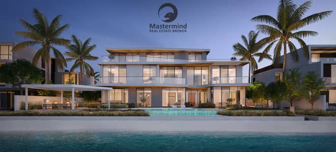 فیلا 7 غرف نوم للبيع في نخلة جبل علي، دبي - 02-SV-A Rendering - Exterior Beach-side. jpg