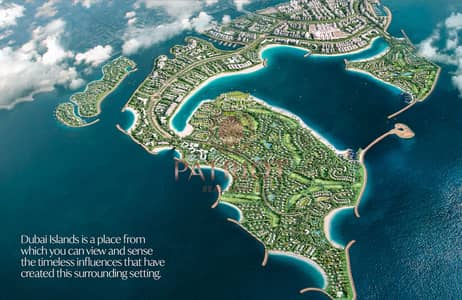 迪拉岛， 迪拜 4 卧室联排别墅待售 - Dubai island Aerial view. png