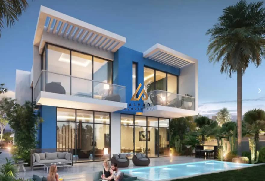 位于大马士革湖住宅，圣托里尼别墅 3 卧室的联排别墅 3000000 AED - 12260423