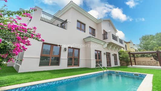 4 Bedroom Villa for Rent in Jumeirah Golf Estates, Dubai - Lake Views | Serene Garden | Private Pool