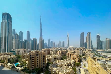 2 Bedroom Apartment for Rent in Downtown Dubai, Dubai - Burj View | Maids Room | Large Layout