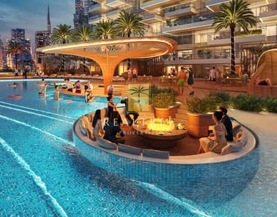 2 Bedroom Apartment for Sale in Al Wasl, Dubai - Poolside. jpg
