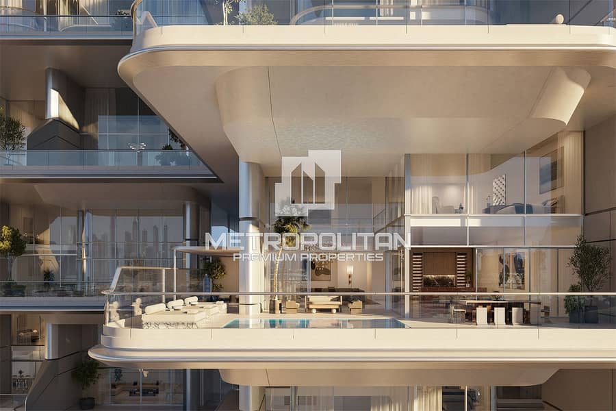 位于朱美拉棕榈岛，奥尔拉综合公寓 2 卧室的公寓 20450000 AED - 12270692