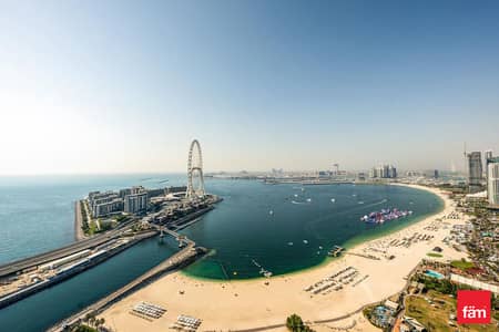 朱美拉海滩住宅（JBR）， 迪拜 3 卧室单位待租 - 位于朱美拉海滩住宅（JBR），朱美拉谦恭度假酒店和水疗中心，朱美拉门户1号大厦 3 卧室的公寓 540000 AED - 12273961