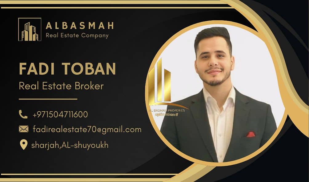 2 Black and Yellow Modern Real Estate Business Card. png