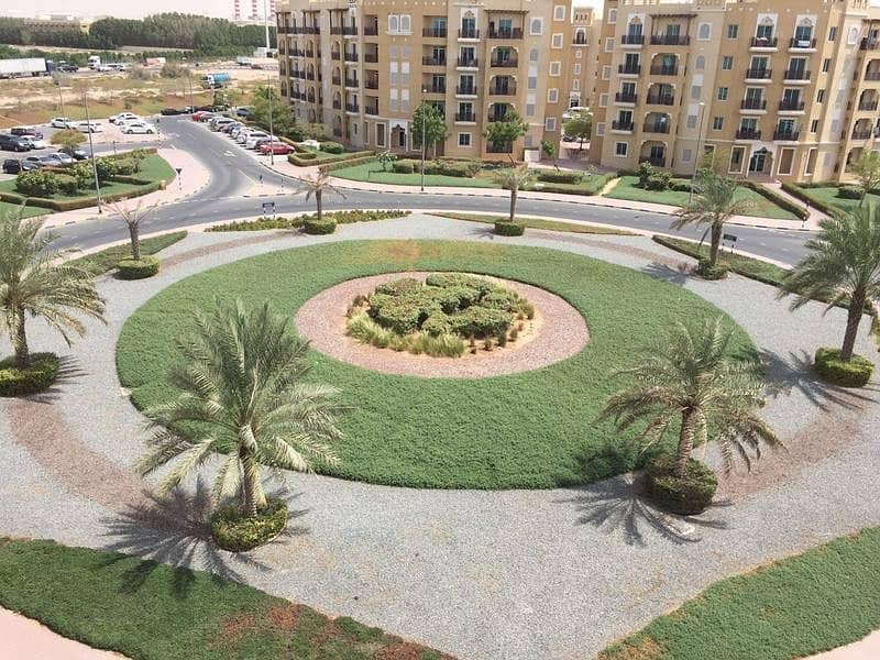 Studio With Balcony in Emirates Cluster Rent 24K 4 Cheques
